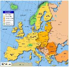 EU member states countries map