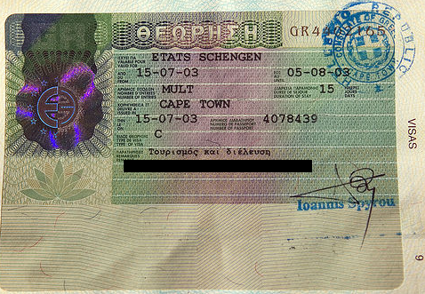 Schengen visa image